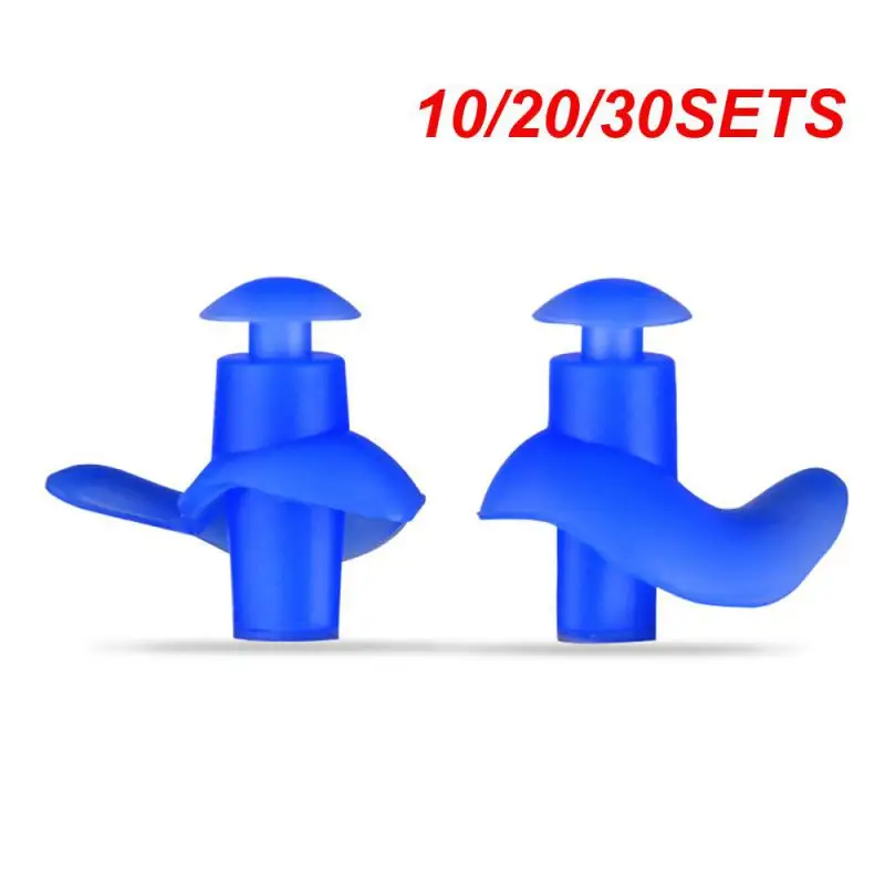 

10/20/30SETS Earplugs Swimming Accessories Swimming Sports Dust Proof For Travel Diving Accessories Silicone Ear Plugs