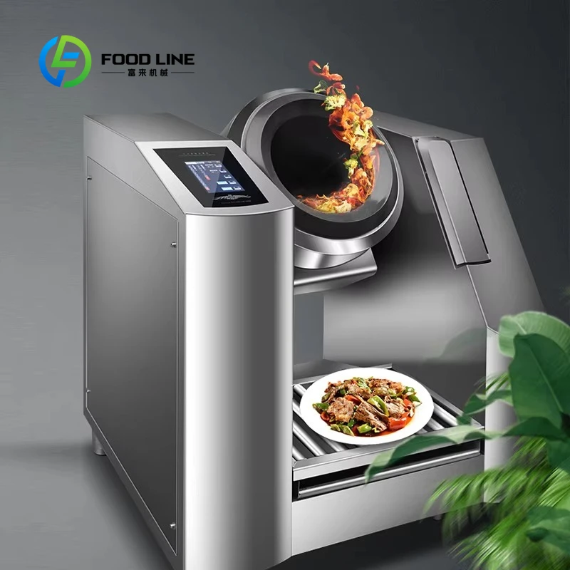 Customized size Gas fried rice wok automaton commercial industrial cooking robot