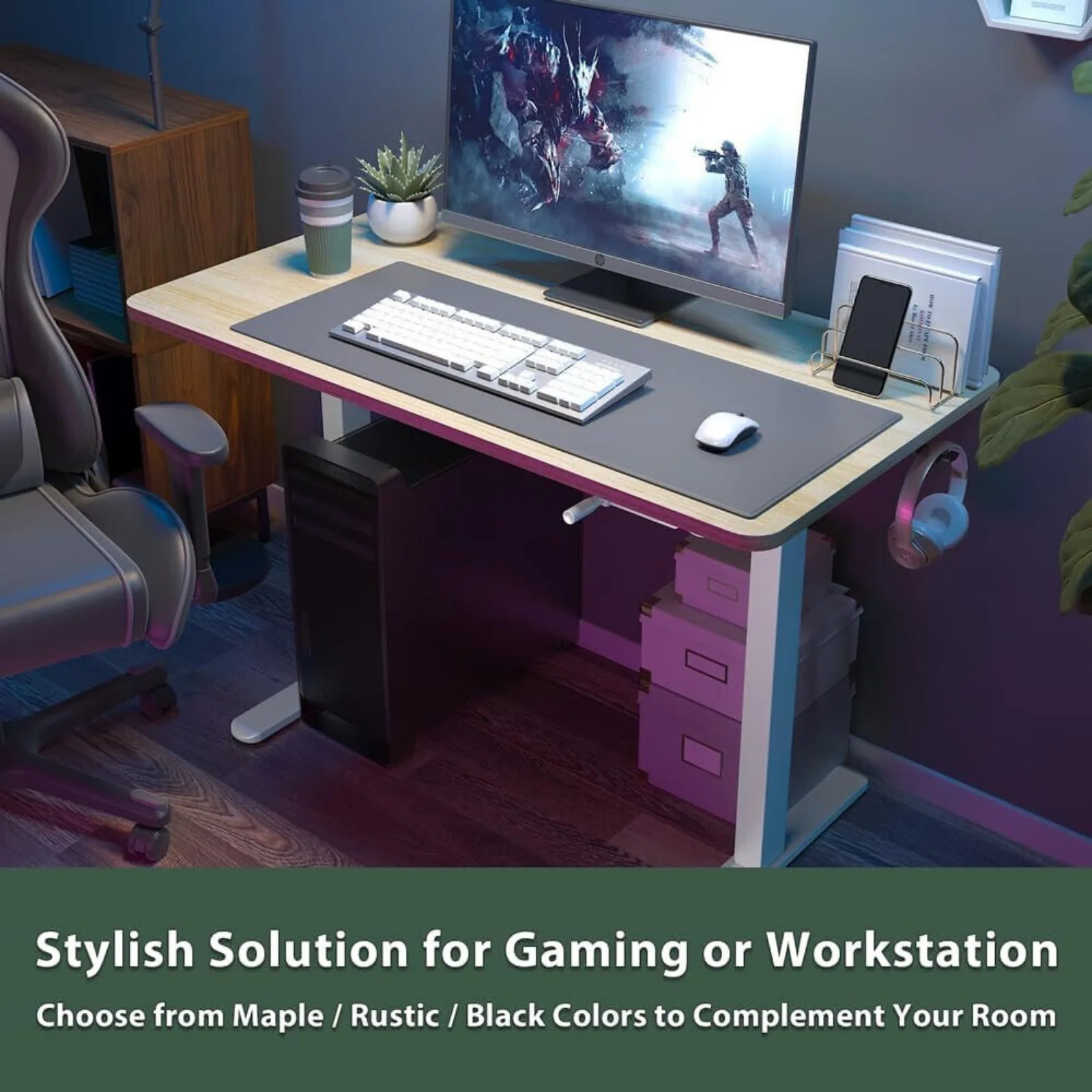 Altura ajustável Computer Desk, US Home Office, Standing Desk