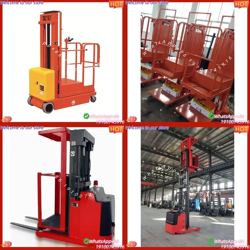 CE Certificate 300kg 500kg 1000kg Full Electric Order Picker Self Lifter