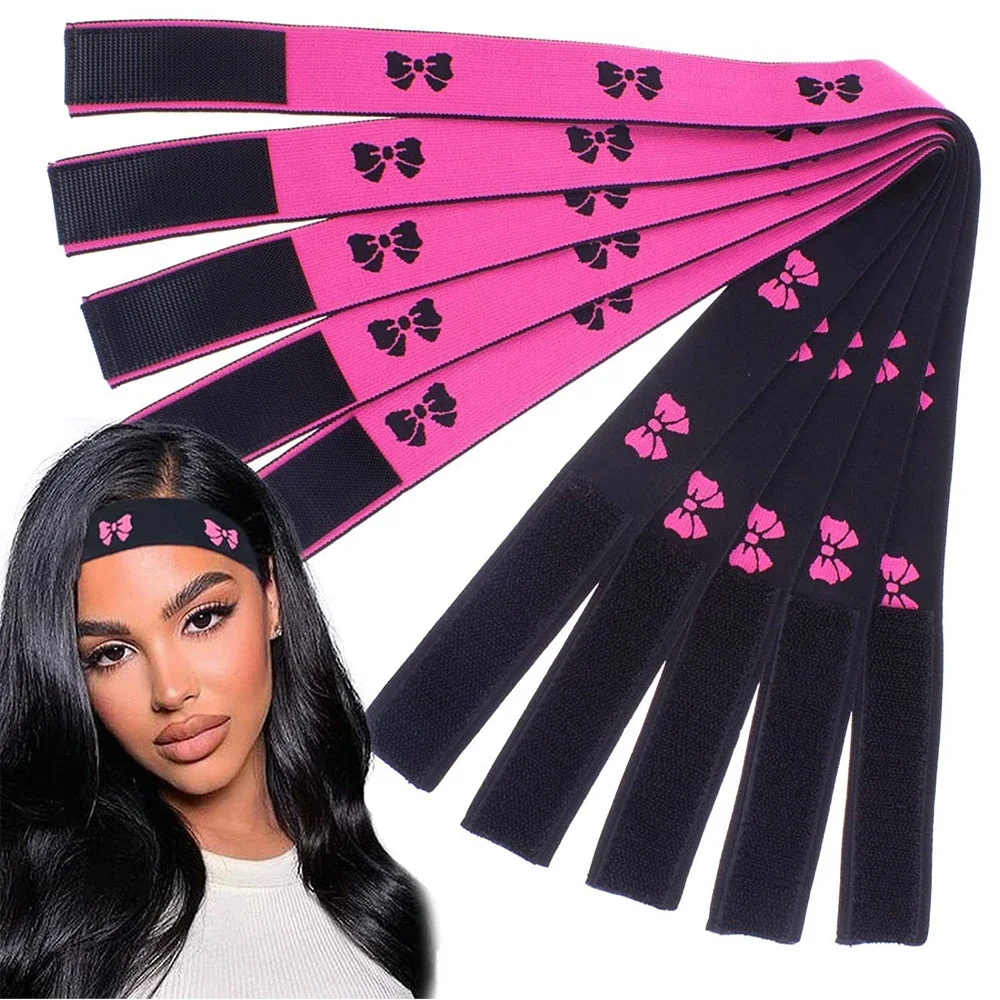 100pcs Good Quality Hair Extension Tool Adjustable Melting Head Wig Band Hair Scrunchie Hair Leopard Print Pattern Wig Band