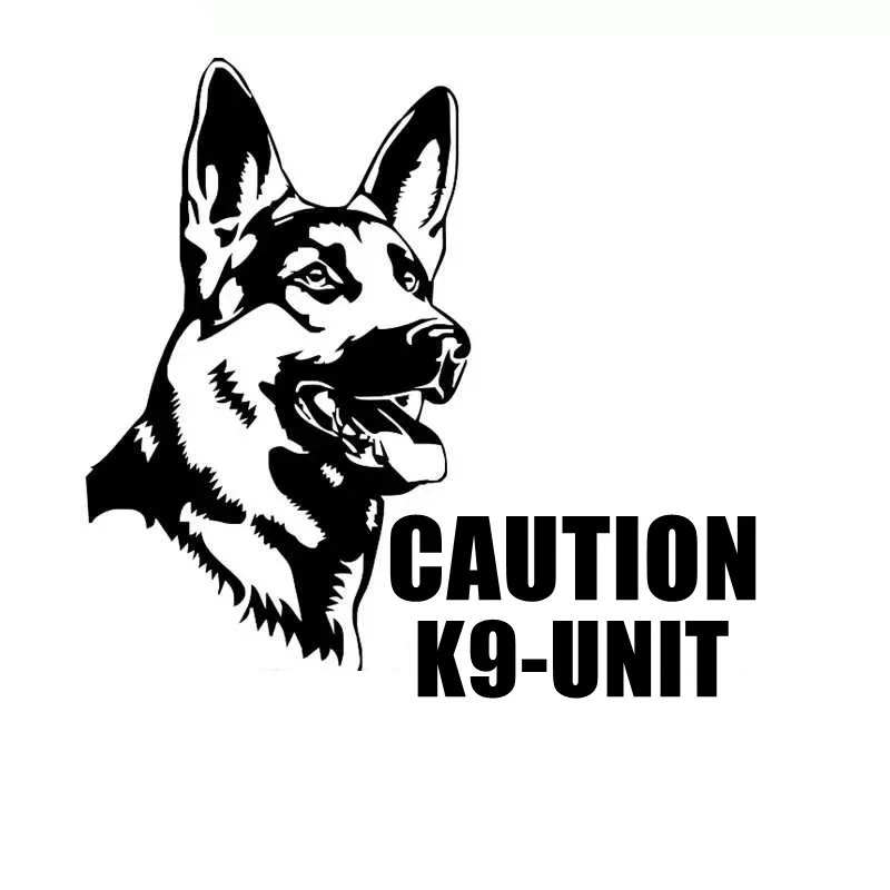 

Осторожное устройство K9, забавная виниловая наклейка для автомобиля, светоотражающая водонепроницаемая наклейка для автомобиля, бампер грузовика, заднее окно