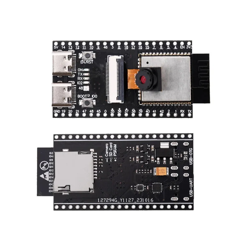 Płytka rozwojowa ESP32-S3 N16R8 CAM WiFi+Bluetooth Moduł ESP32-N16R8 Kamera OV3660/OV5640 Podwójne interfejsy TYPE-C — zdjęcie produktu 5