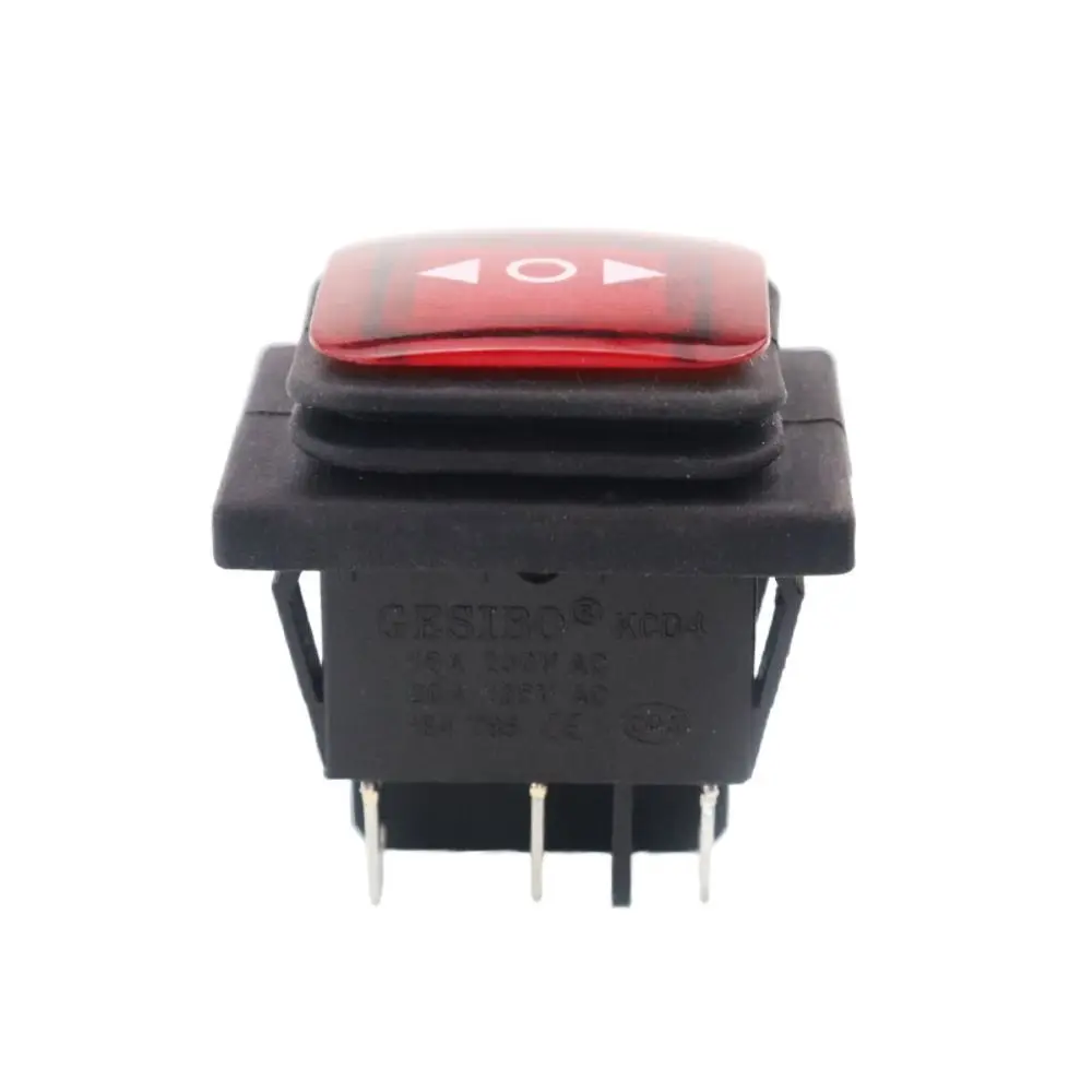 Momentary Polarity Toggle Switch Durable Waterproof DC 12V 10A Reverse Switch 6 Pin 3 Position Rocker