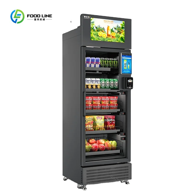 

Smart Vending Smart Fridge Pay by Weight Green Vegetables Vending Machine