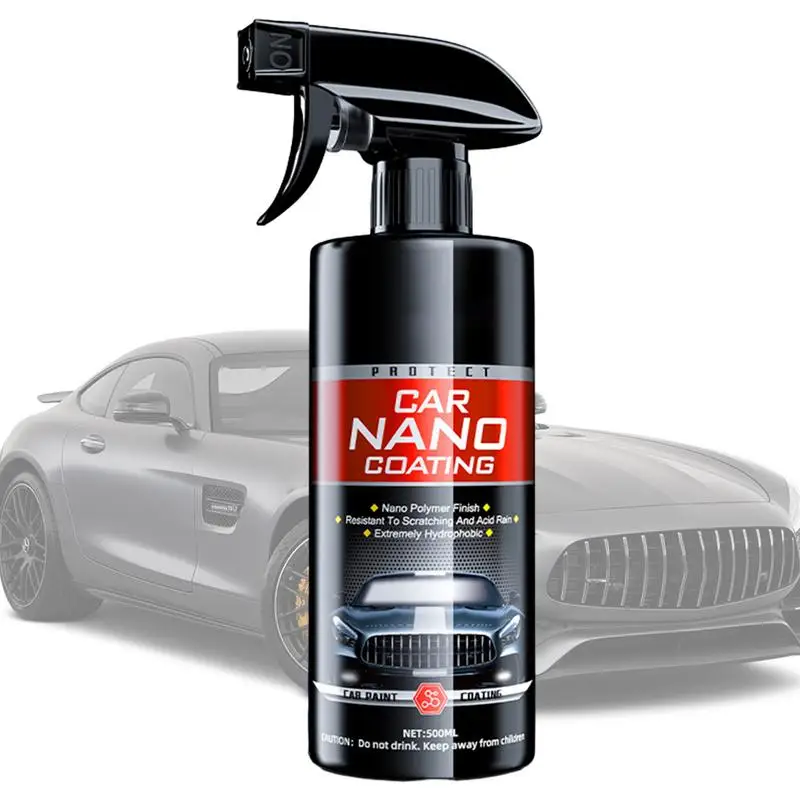 Spray de revestimento rápido de alta proteção, nano spray, agente de renovação de revestimento para carros, ação rápida, cera de polimento, spray fino