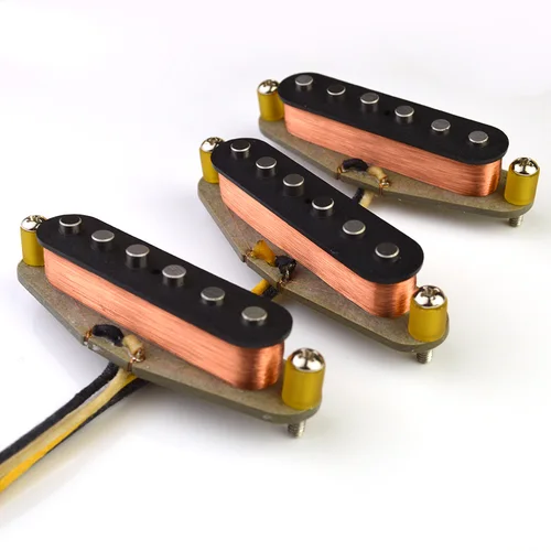 Imagen 2 del producto Guitarra eléctrica clásica Blues Texas Special Alnico 5 SSS ST Pastillas de bobina única Bobina de construcción pesada Blues n Rock de los años 60