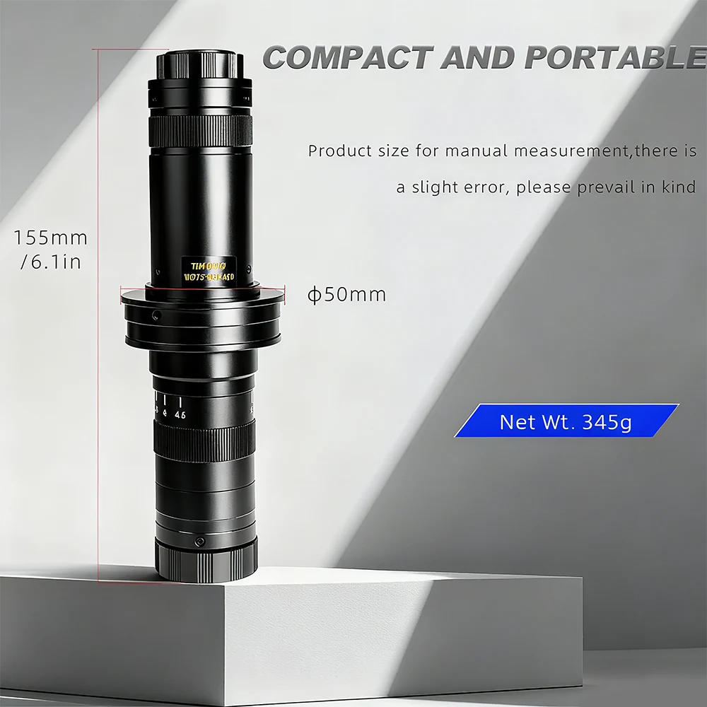 

Industrial Video Microscope C-Mount with Adjustable Magnification 0.7X-4.5X Optical Zoom Lens Confocal Interface