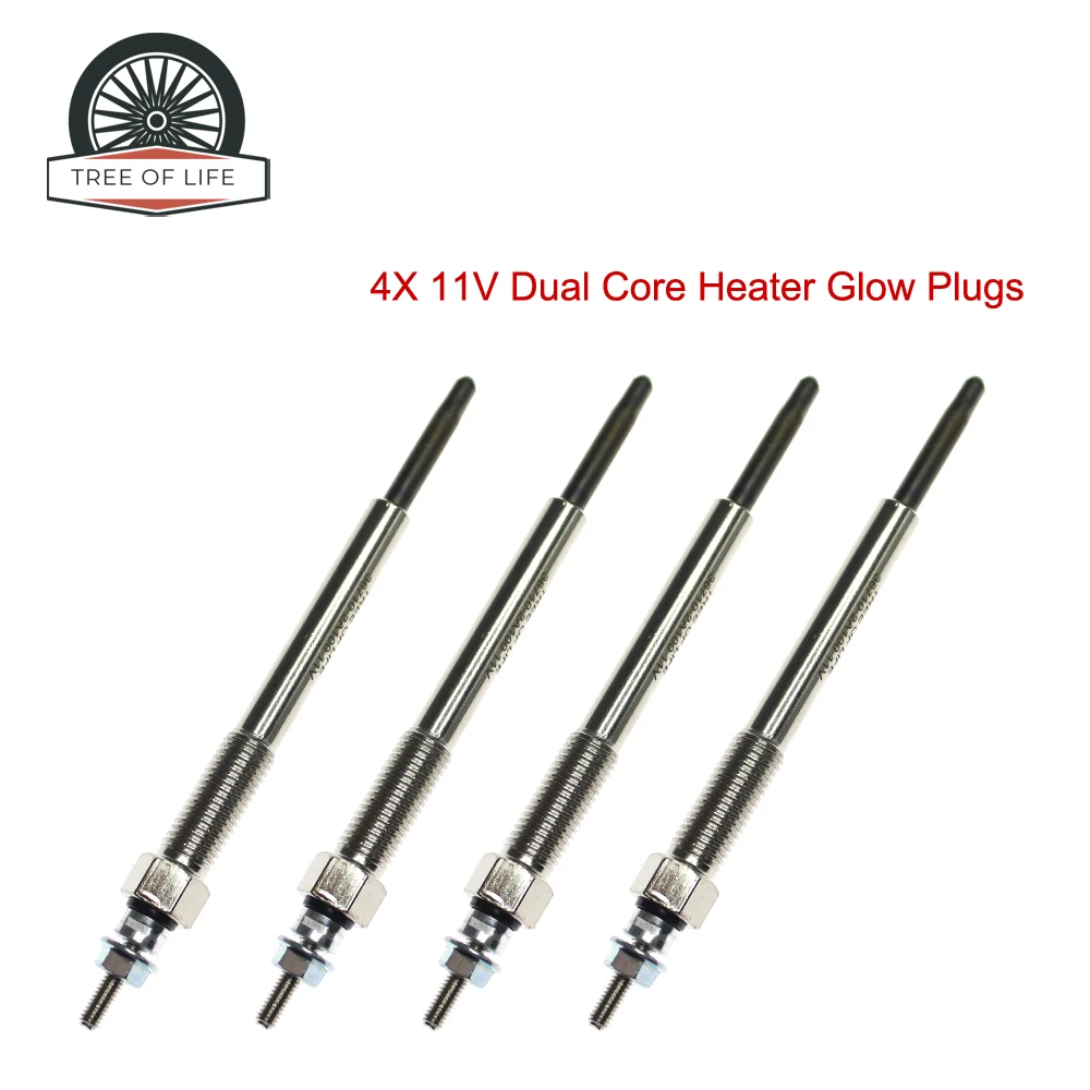 

4 свечи накаливания 11В для HYUNDAI i10, i20 II 2007+, KIA Picanto, Rio III 1.1 CRDi 2004-2012, Sportage 1.7 CRDi 2009-2017, 0250212011