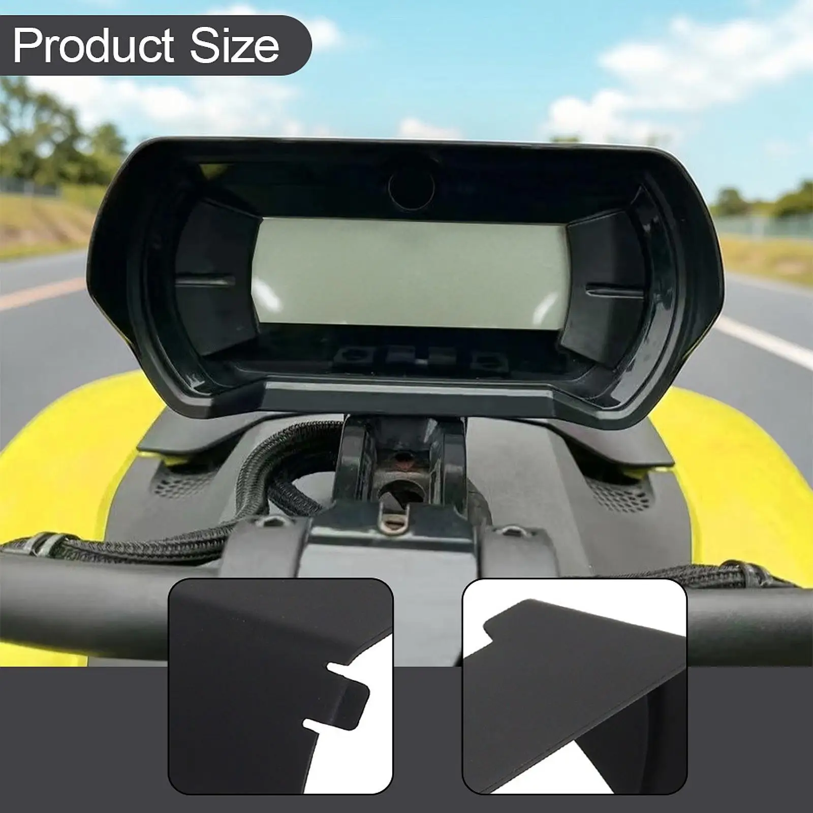 

ABS Plastic Instrument Hat Sun Visor Meter Cover Panel Protector Guard for Can Am Ryker