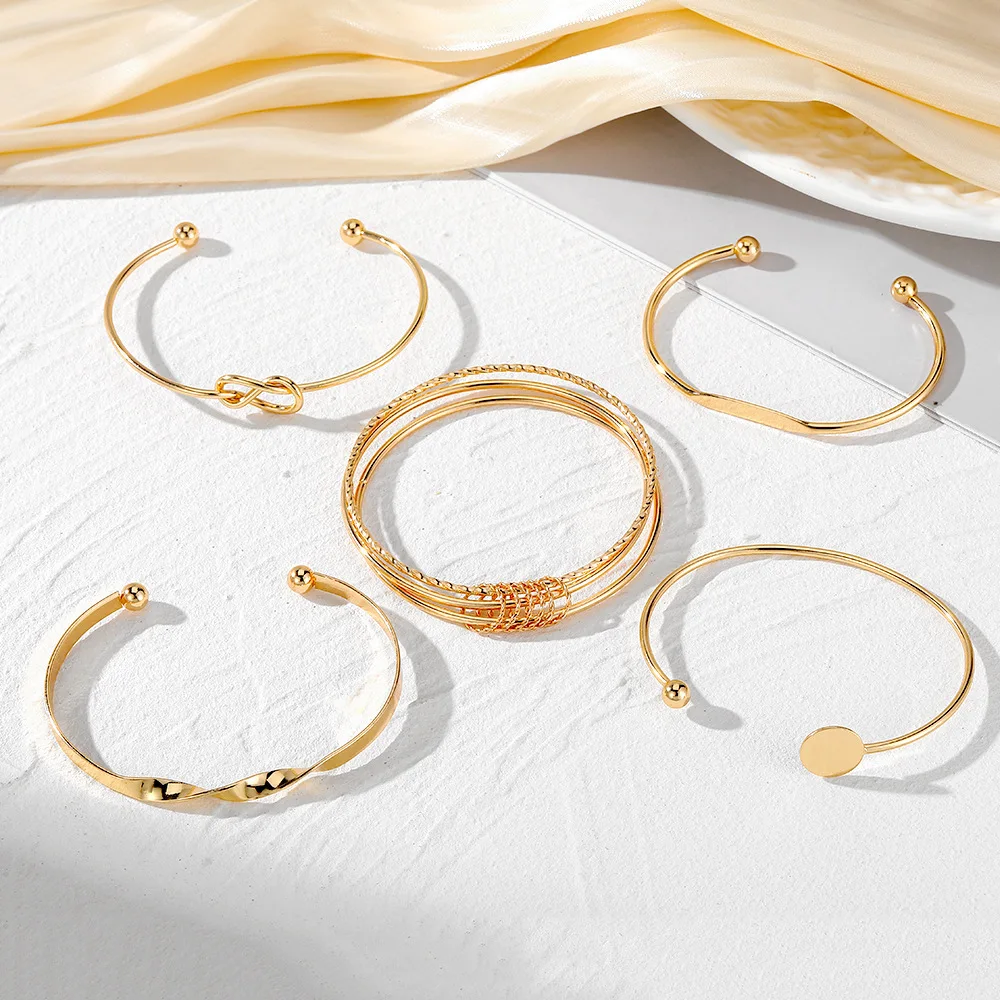 Punk Trendy Multilayer Bracelets for Female Elegant Delicate Twist Sparkling Adjustable Bangles Jewelry Couples Gifts image 4