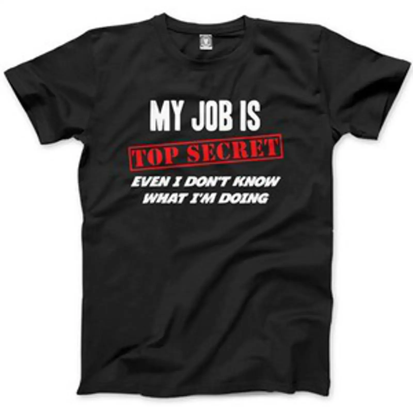 Mein Job ist Top Secret Auch ich weiß nicht was tue Kinder T Shirt vintage Washed Stretched Casual Comfortable Stylish