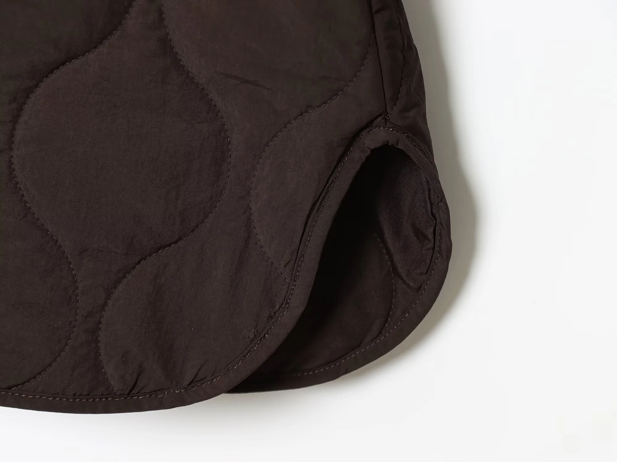 Jesienne Nowości Damskie 2025 Moda Szeroka Silueta Pikowana Kurtka z Cienkiej Bawełny Kurtka Bawełniana