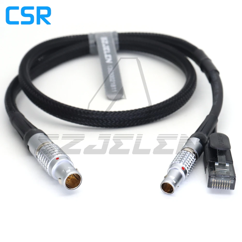 1B 10-Pin ARRI ALEXA(Male) to RJ45 Ethernet(Male) Camera Control+0B 2Pin (24V) Cable ﻿ ﻿