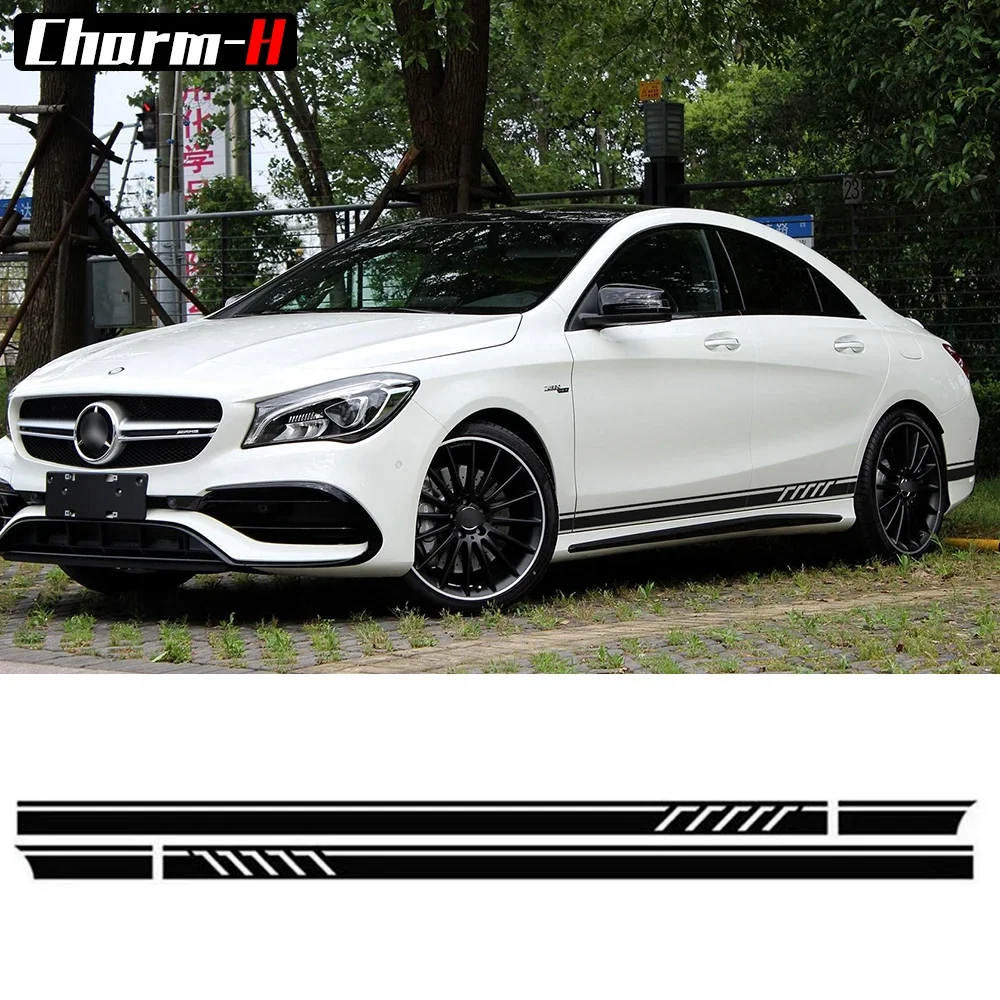 Edition 1 Style Side Stripe Decal Stickers for Mercedes Benz CLA 45 W117 C117 X117 AMG Graphics Decal