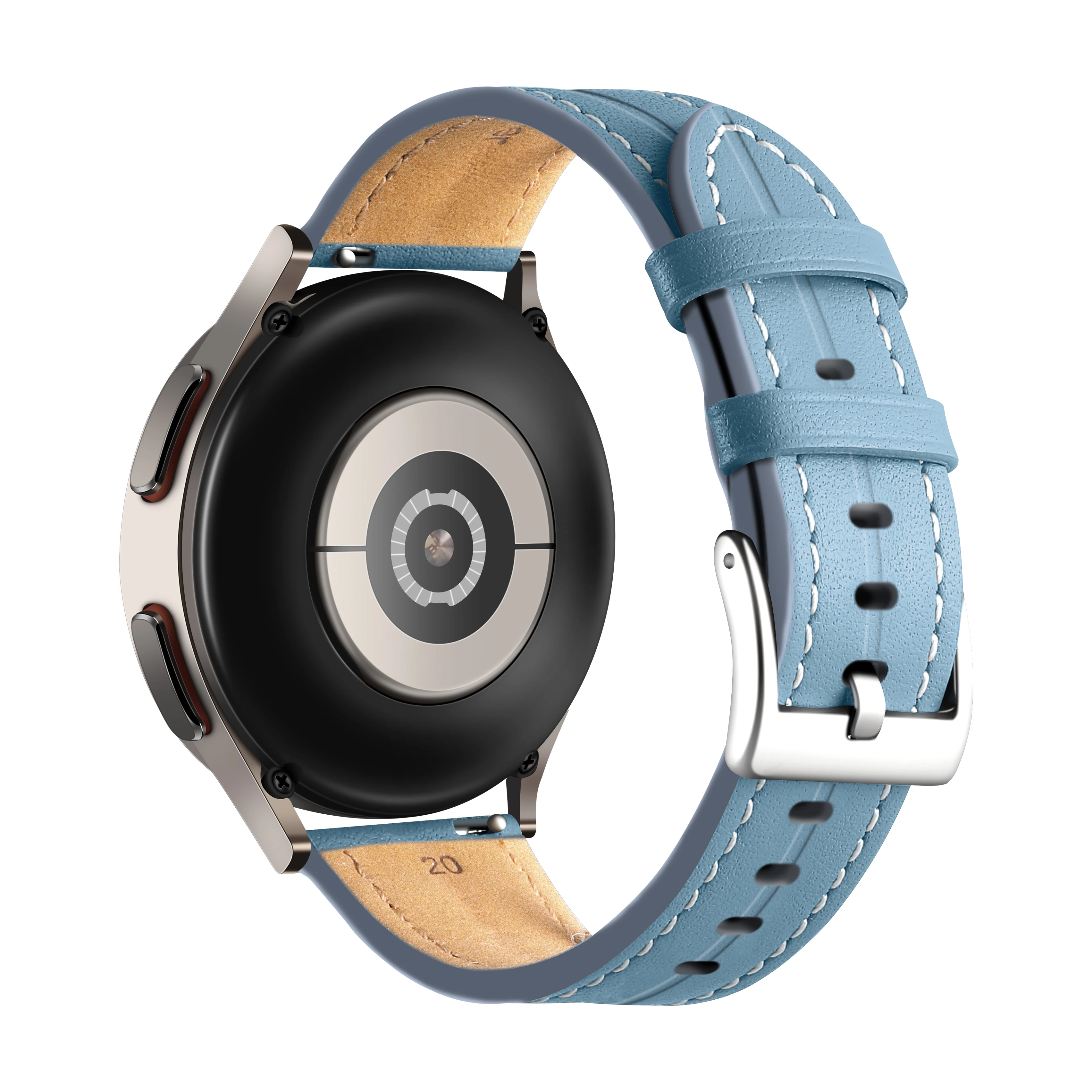 20mm 22mm Leather strap For Samsung Galaxy Watch 6/5/4/3 Gear S3 Huawei Watch 4/3 GT3 Pro Bracelet Wristband For Amazfit GTR/GTS