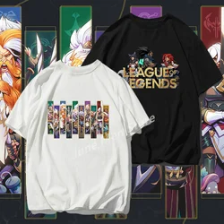 (Uniqlo) New League of Legends Game T-shirt Y2k Tees Kid T-shirt Top Men Cotton T-shirt Top Summer Women T-Shirt Men Clothing