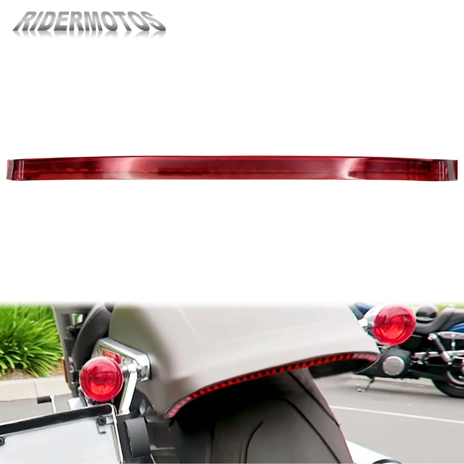 

Motorcycle Red Tail Light Turn Signals Brake Running Lamp Rear Fender Taillight For Harley Softail Street Bob FXBB 2018-2021 22