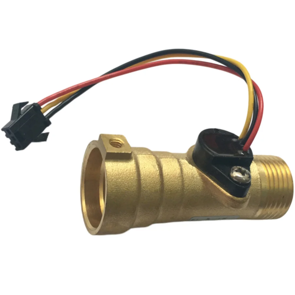 Copper Flow Sensor for Gas Water Heaters and Dispensers DC 3-18V Operating Voltage 1-30 L/min Measurement Range