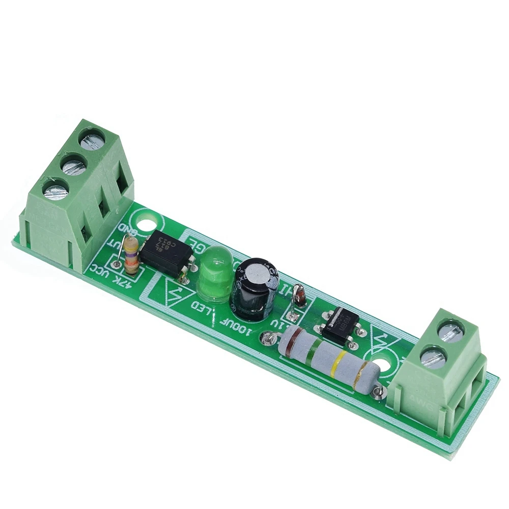 1-Bit AC 220V Optocoupler Isolation Module Voltage Detect Board Adaptive 3-5V For PLC PC817 Isolamento Fotoaccoppiatore Module