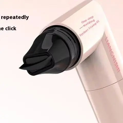 Selo de delineador rotativo de cabeça dupla, sinete de contorno preciso integrado, caneta líquida de longa duração, delineador cosmético
