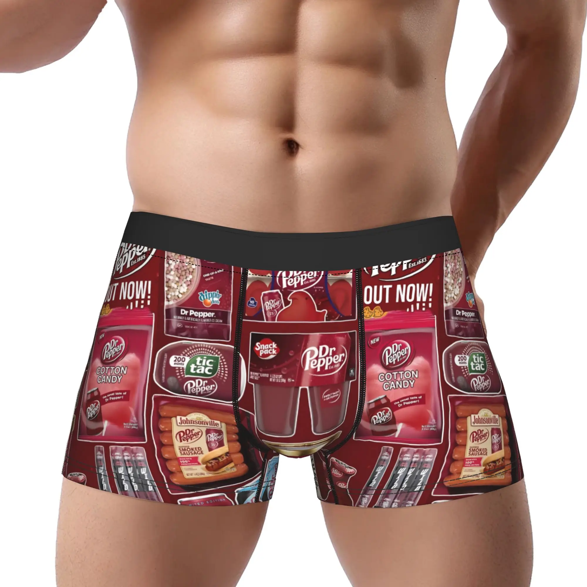 

1piece Ombre Dr Pepper Underpants Homme Panties Man Underwear Comfortable Shorts