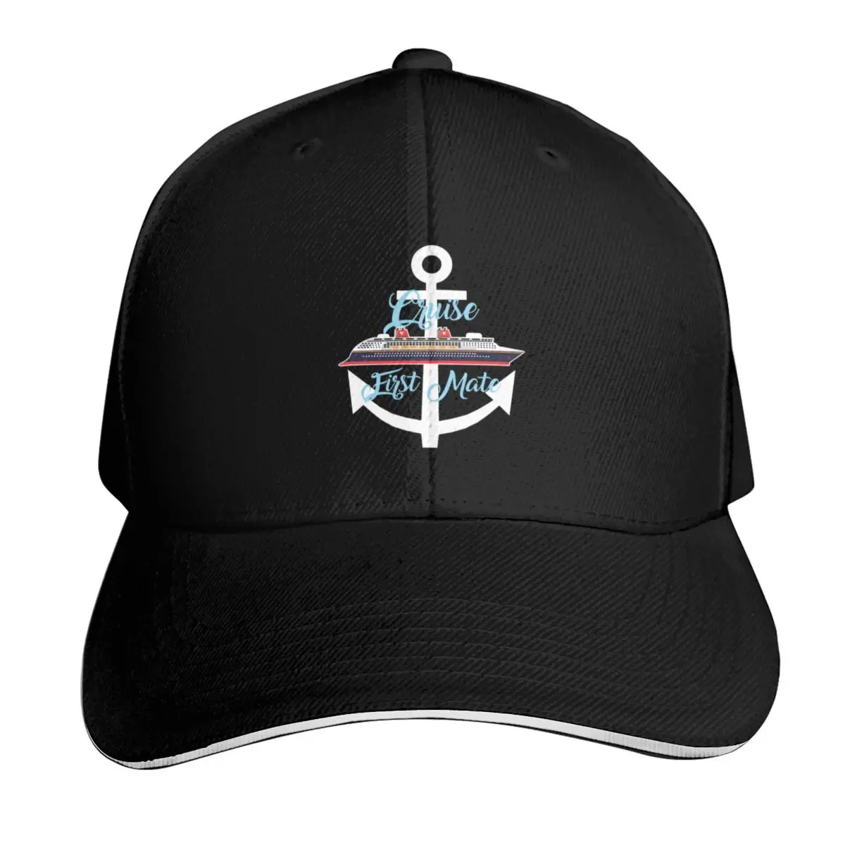 Magical Cruise First Mate Baseball Cap Streetwear Hip Hop Trendy Vintage Retro Embroidered Lightweight Packable