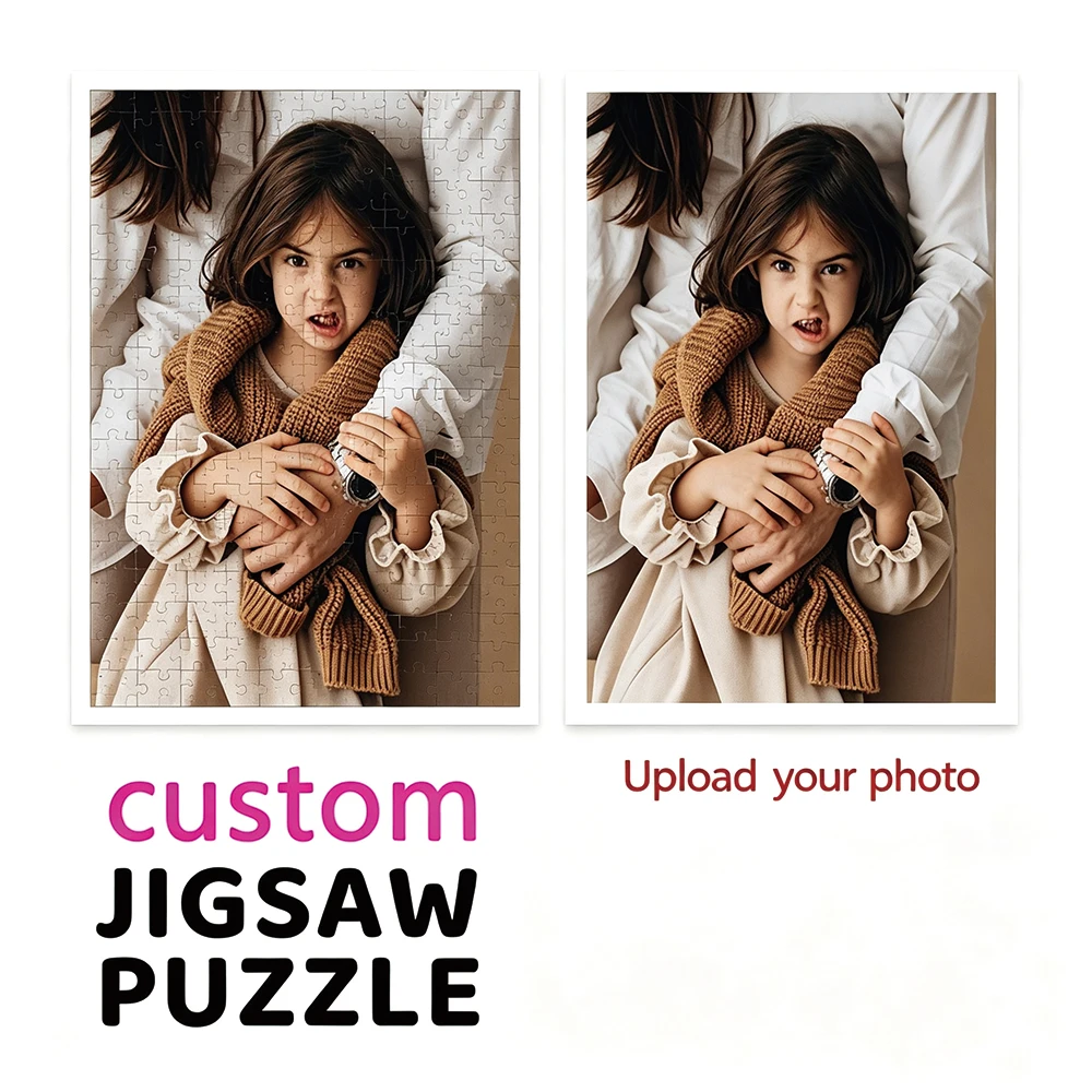 35/300/500/1071pcs Personalized Custom Photo Puzzle Selfie Photo Multiple Sizes Available