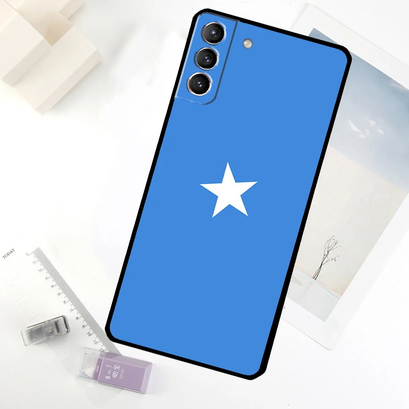 الصومالية الصومالية العلم الوطني قضية الهاتف لسامسونج غالاكسي S20 FE S21 S22 S23 S24 S25 الترا S9 S10 S25 زائد S25 FE غطاء #3