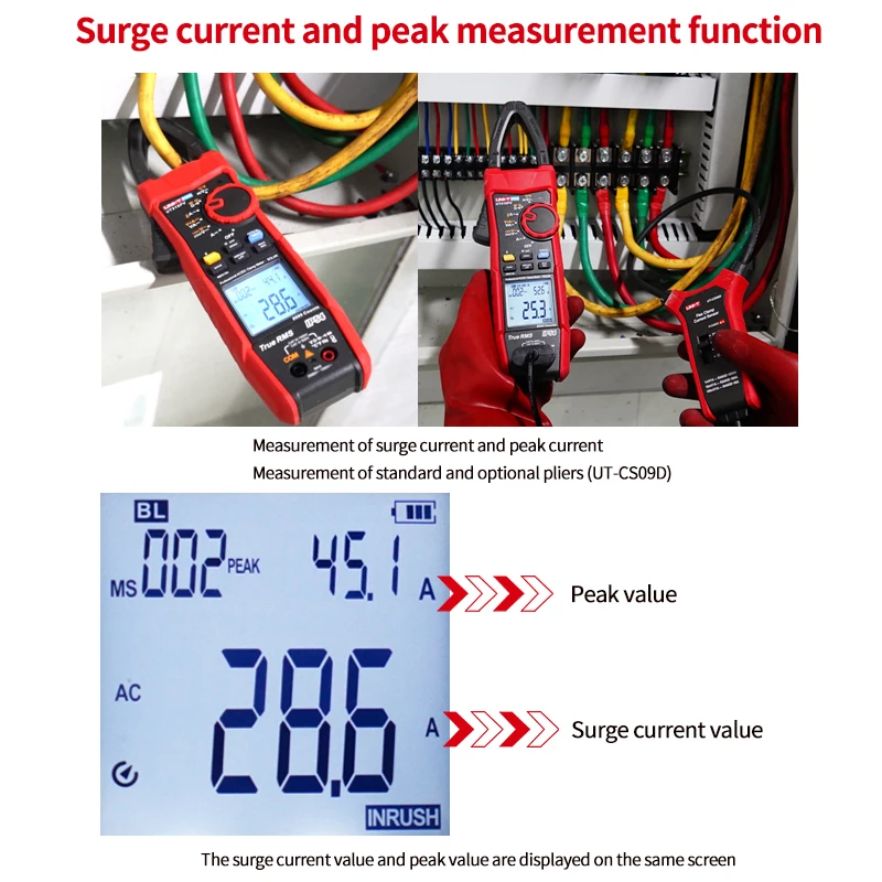 Imagem -05 - Uni T-digital Clamp Meter Alicates Amperímetro Multímetro Profissional Ip65 Bluetooth para Fotovoltaica Ut219pv 1500v 2500v 1000a