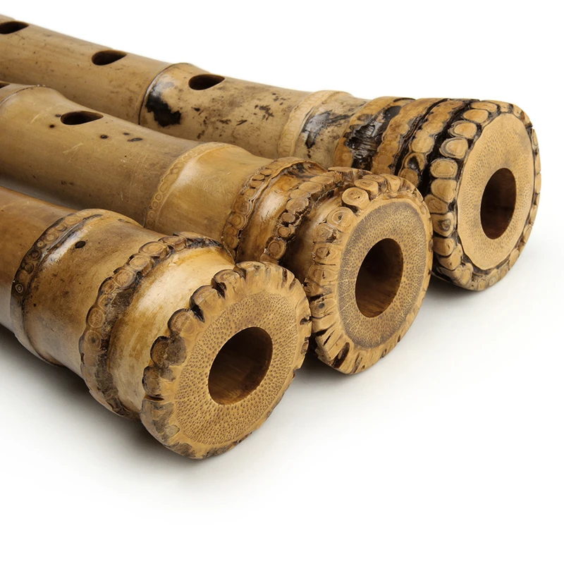 E Key 5 Holes Shakuhachi Wooden Musical Instruments 1.6 Feet Bamboo Vertical Flute With Root Woodwind Instrument Shakuhachi - Image 6