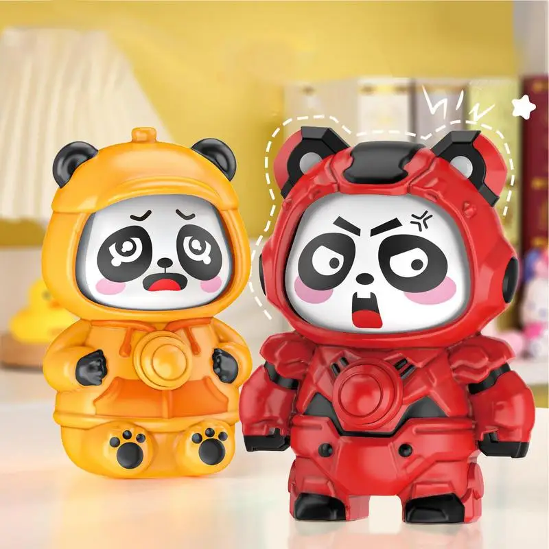 Doll Face Changing Desk Decor Doll Panda Cute Puppet Decoration Desk Decorative Ornament Toys Fidget Toys For Children