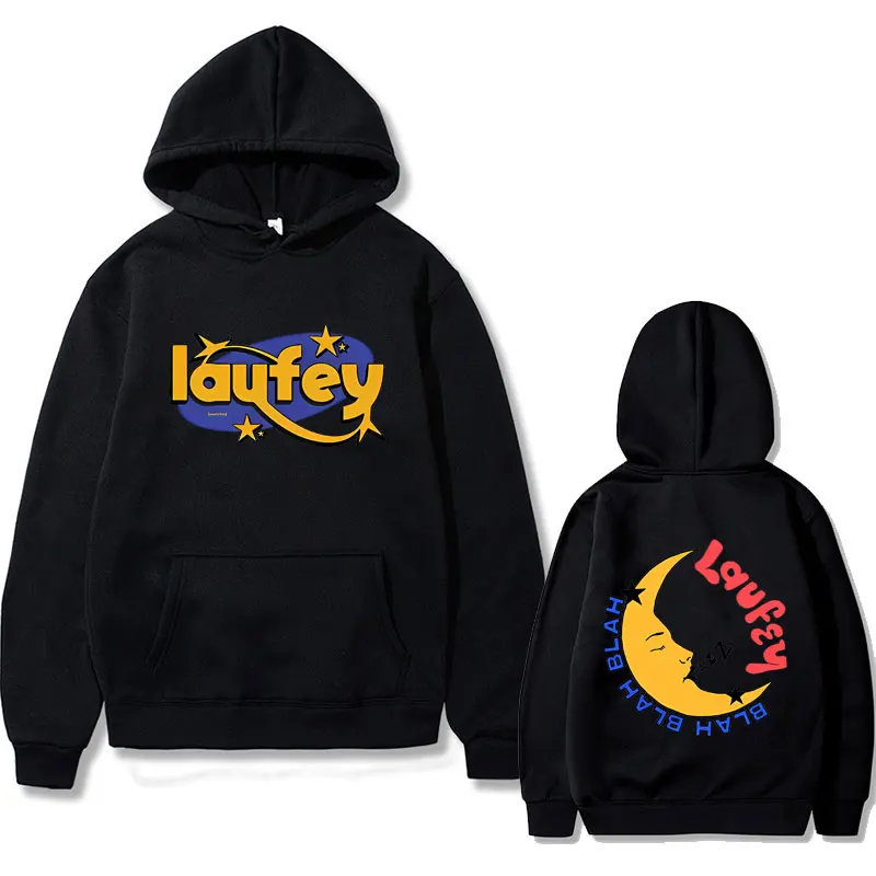 

Fashion Singer Laufey Blah Blah Blah Graphic Hoodie Men Women Fashion Oversized Hooded Sweatshirt Unisex Vintage Fleece Hoodies