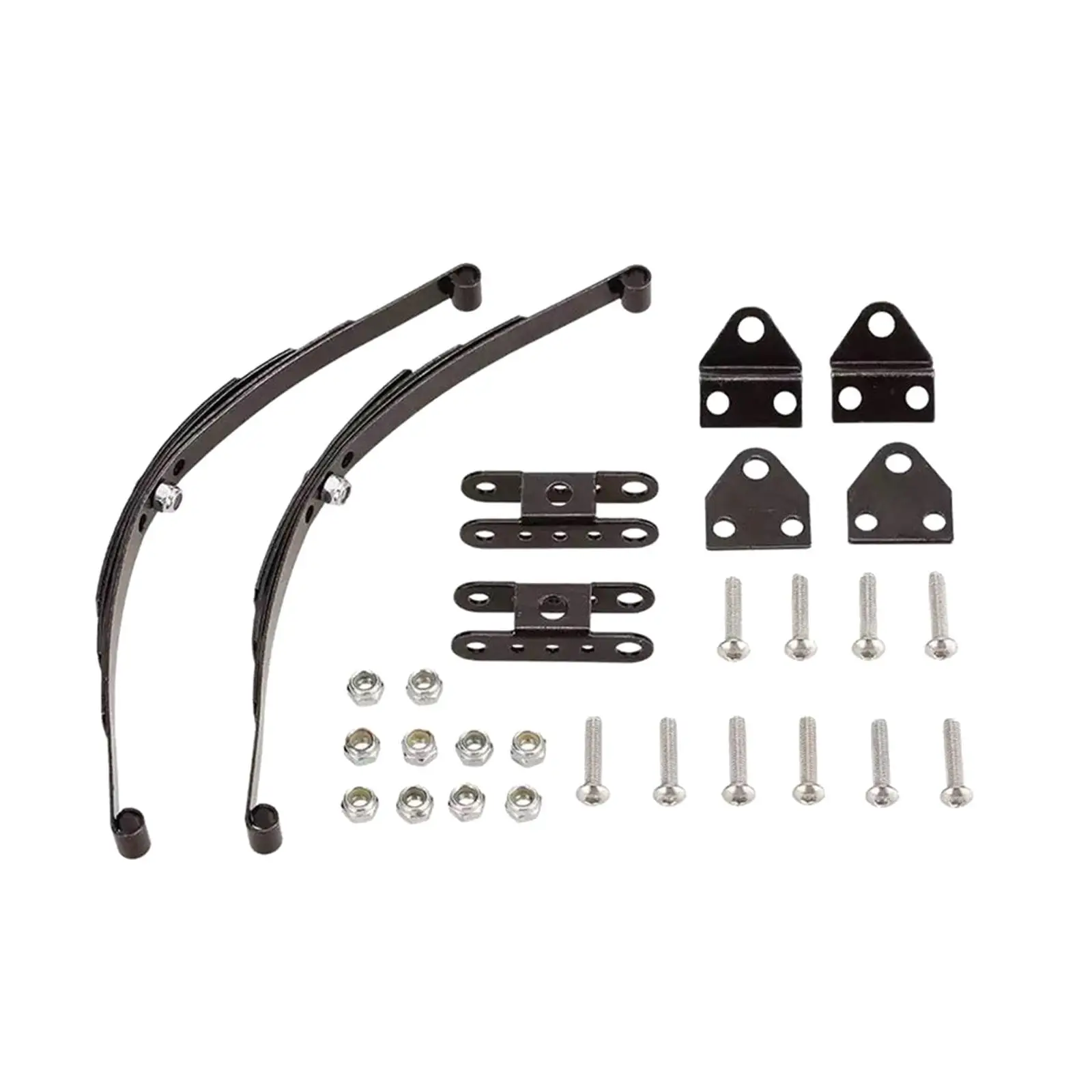 1 conjunto de barra de suspensão de mola tipo folha de aço sólido para carro Tamiya 1/10 RC