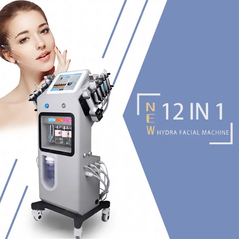 

Multifunction 12 In 1 Water Peeling H2o2 Oxygen Jet Deep Clean Skin Firming Whitening Hydra Dermabrasion Machine For Commercial