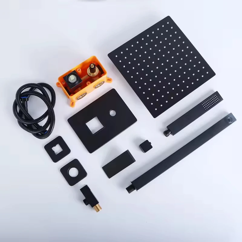 ชุดก๊อกน้ำอาบน้ำ FEIDU, หัวฝักบัวทองเหลืองสุดหรู, ชุดก๊อกน้ำฝักบัวติดผนังแบบสองฟังก์ชั่น