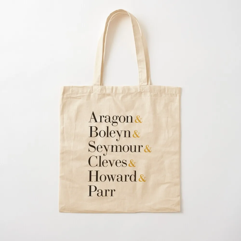 

Six the Musical Queens - Ampersand Names Tote Bag tote bag woman canvas tote bags reusable grocery bags Shopper handbag