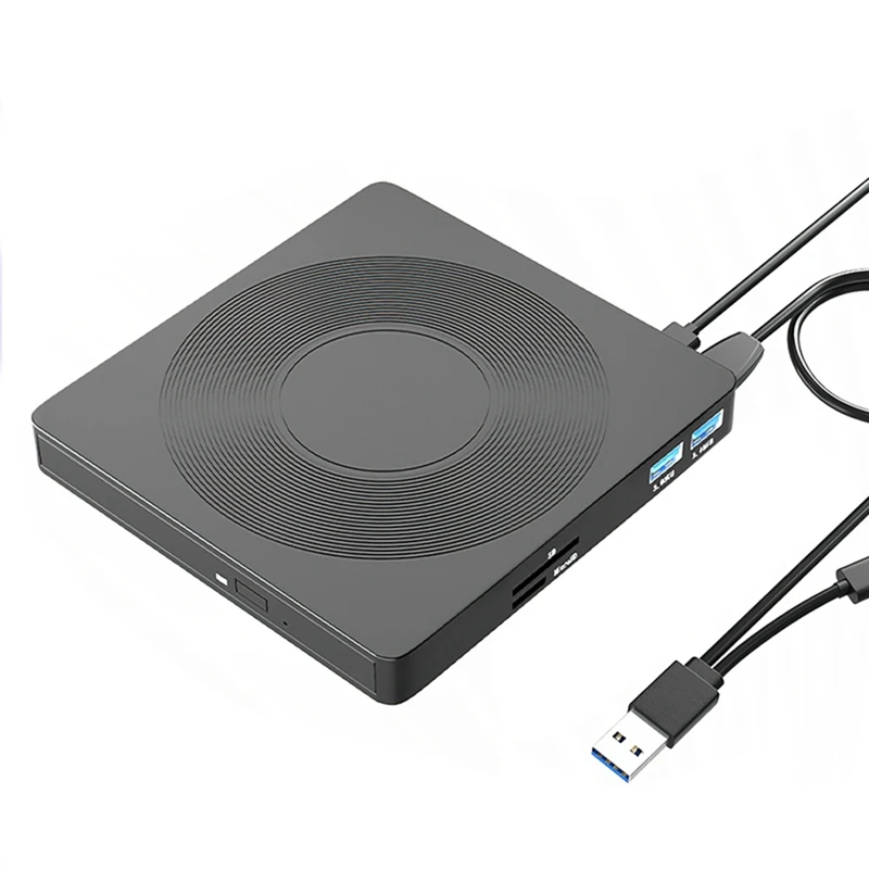 6 In1 External CD/DVD Drive USB3.0 Type C CD DVD RW VCD Optical Drive For PC Laptop 1 Piece