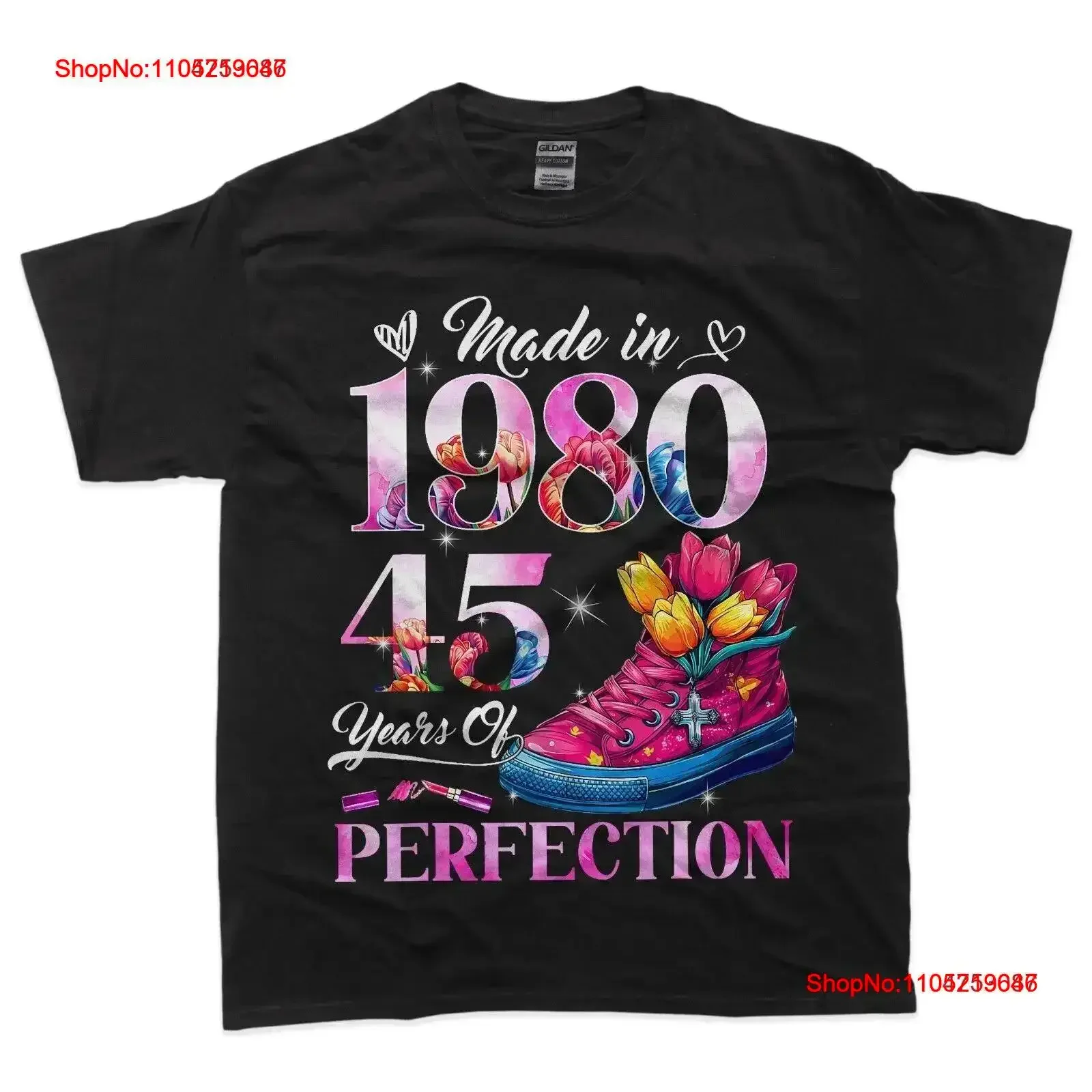 Chapter 45 EST 1980 Years Old s 45th Birthday Queen T Shirt vintage Washed Versatile Top For Everyday Wear Slightly Comfortable