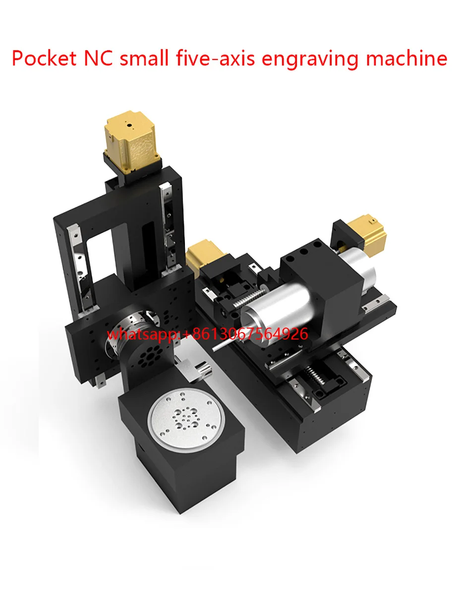 Pequena máquina de gravação Desktop, DIY, 5 eixos, RTCP, bolso, NC, 5 eixos