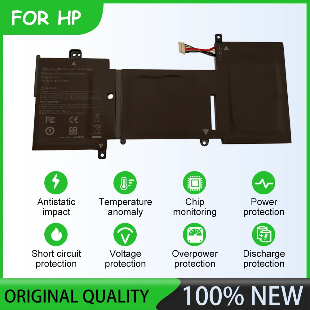 11.4V 48Wh HV03XL Battery code: 817184-005, 818418-421, HSTNN-LB7B, HV03XL laptop battery For HP X360 310 G2