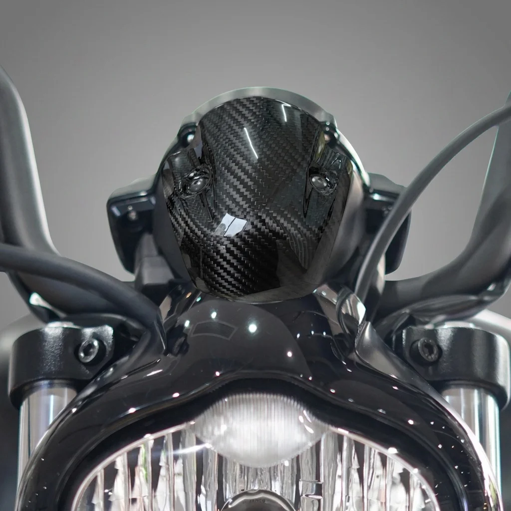Motorcycle Carbon Fiber Dashboard Windshield Trim for Kawasaki Vulcan S 650 2015-2026 Custom Fit Aesthetic Enhancement
