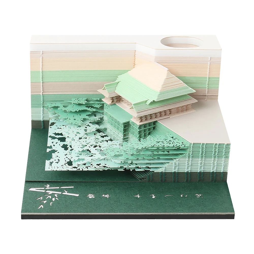 

Customized Creativity Cute House Model Custom 3D Memo Pad Sticky Note Notepads Tear Promotional Memo Pads Stationery