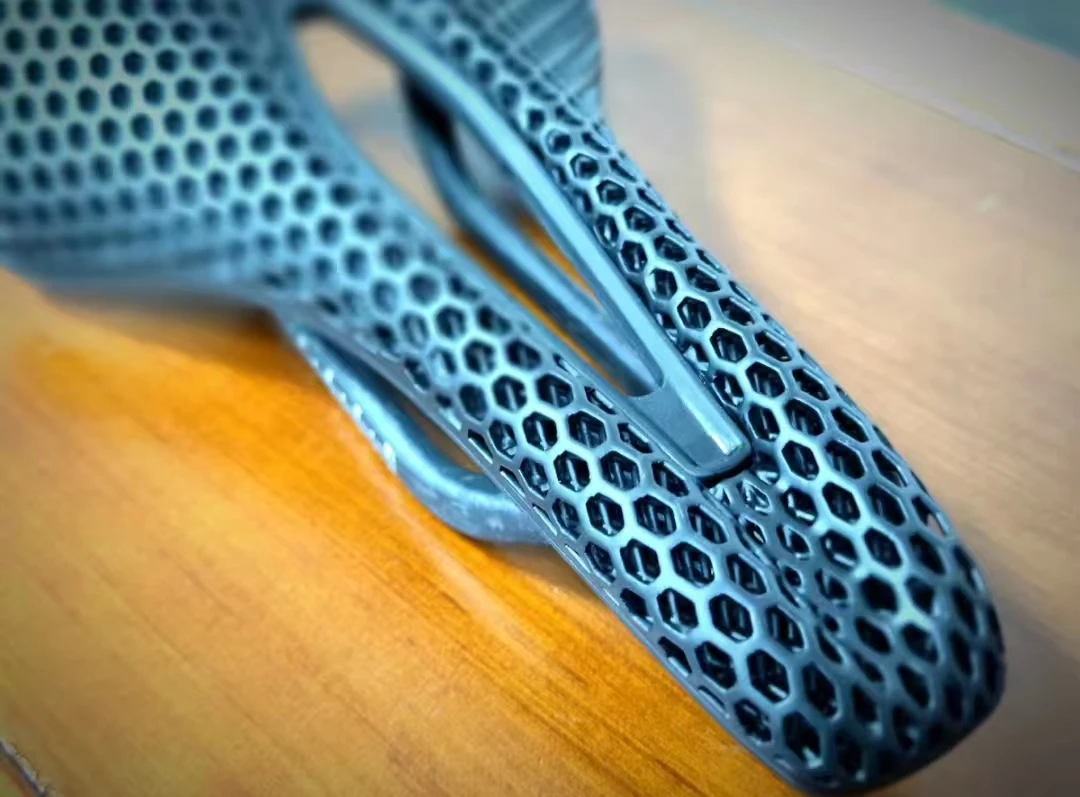 3D Printed Carbon Fiber Bike Saddle, UltraLight Waterproof, Breathable Gel Comfort for Road Bicycles, Cycling Seat Cushion view 4