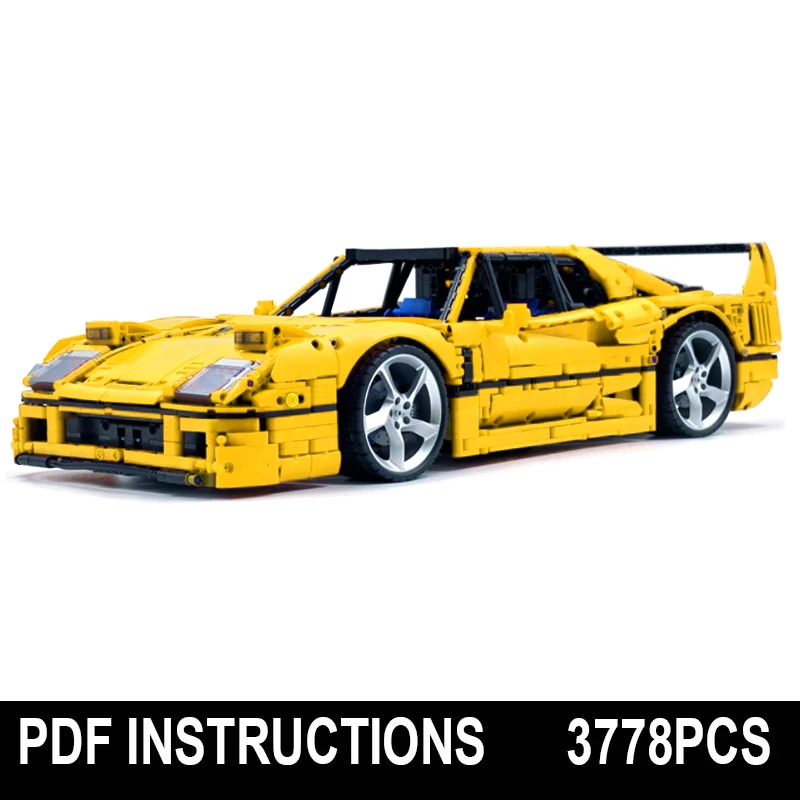 Klassieke MOC-140404 Technische Hypercar Auto Model Assemblage Bouwstenen Bricks Diy Puzzel Bureau Orn Speelgoed Verjaardagscadeautjes Voor Kinderen
