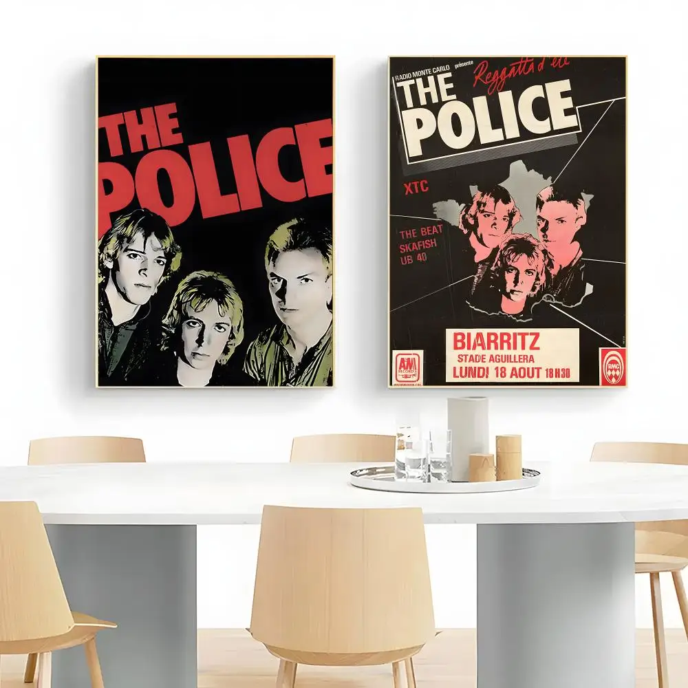 Iconic Band T-The Police Poster Wall Art Print Decorative Mural Home Decor Gift Unframed