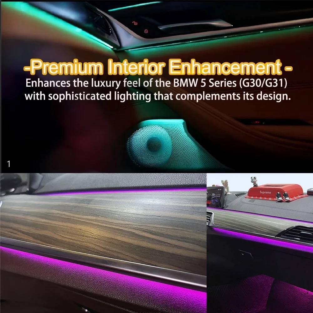 11 Colors OEM Design Ambient Light for BMW 5 Series G30 G31 Interior Lighting Upgrade
