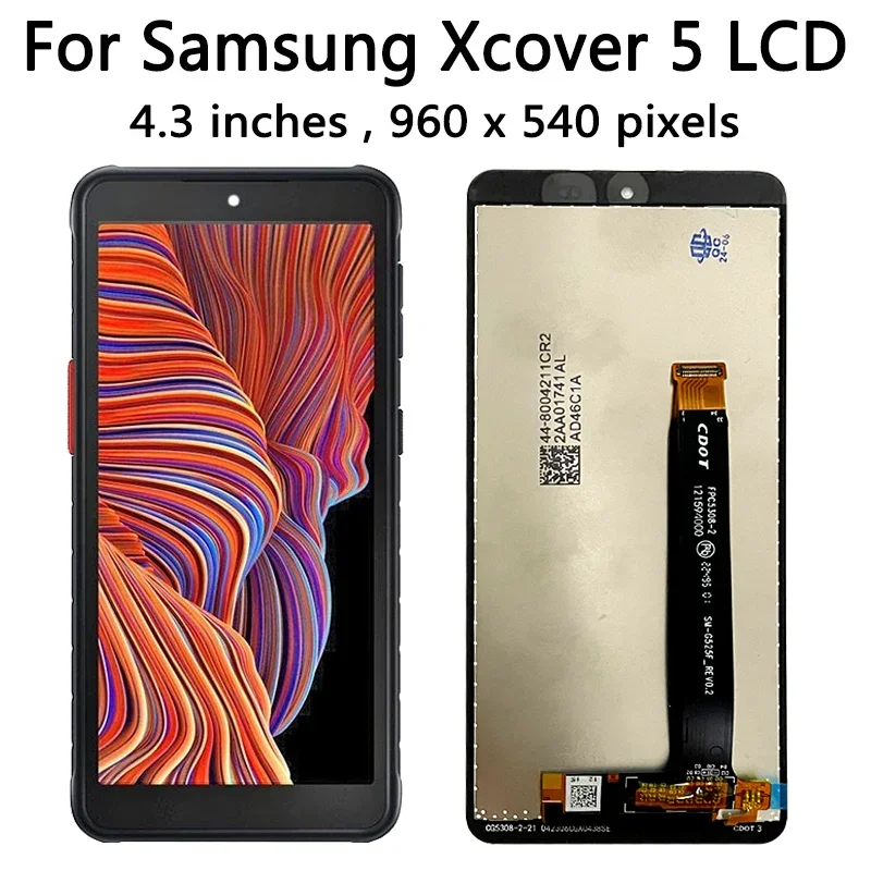 5.3 "IPS LCD do Samsung XCover 5 G525 G525F, G525F/DS wyświetlacz LCD ekran dotykowy Digitizer X Cover 5 montaż wyświetlacza — zdjęcie produktu 3