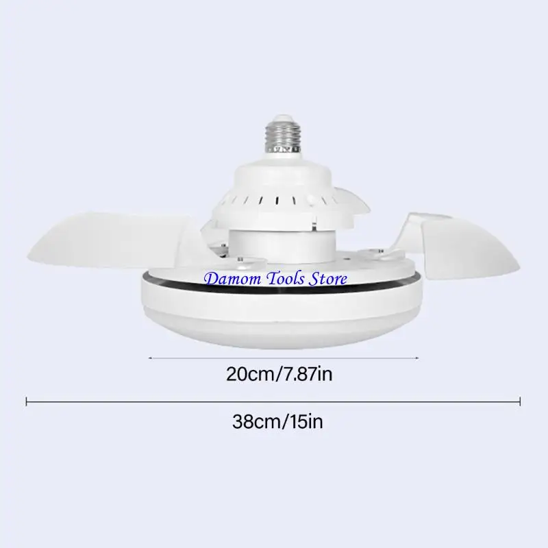 57be trần đèn chiếu sáng quạt đèn LED Bóng đèn quạt trần E27 LED trần nhà để xe ánh sáng hội thảo ánh sáng abs kết cấu đèn quạt