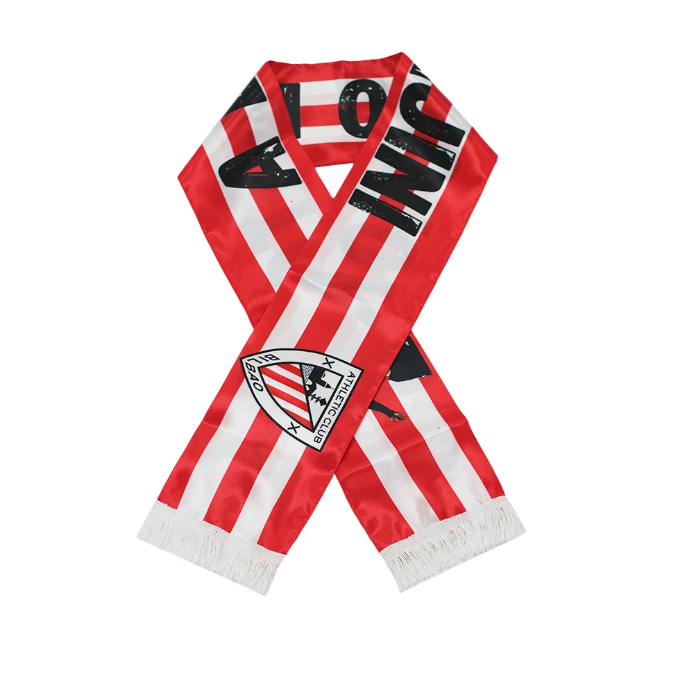 15x150cm  Double Side Printing Satin Football Soccer Fans Athletic Scarf Flags Silks Banner